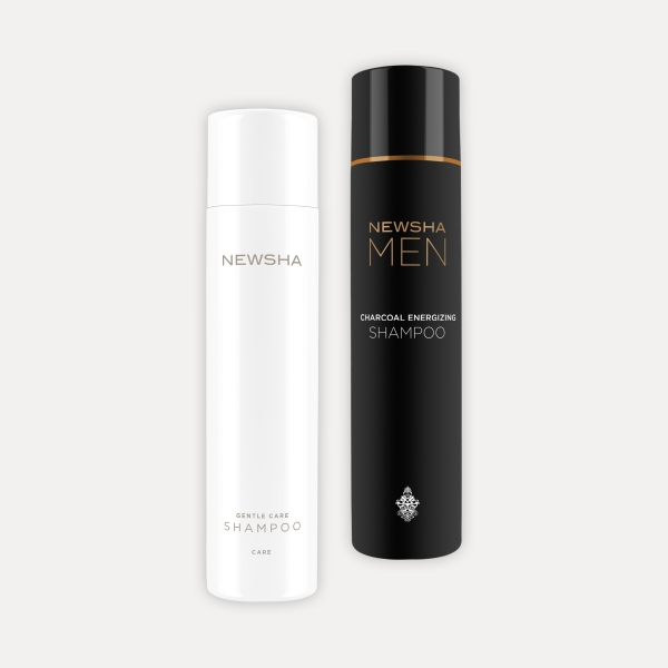 Shampoo Couple: Gentle Care meets Charcoal Energizing